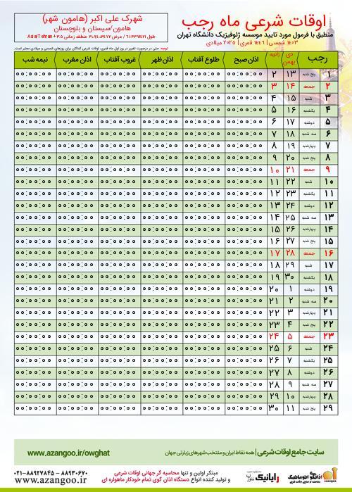 پیش نمایش فایل تصویری اوقات شرعی