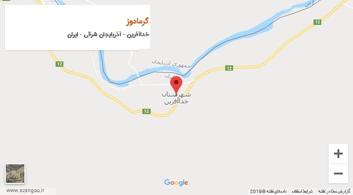 دهستان گرمادوز بر روی نقشه