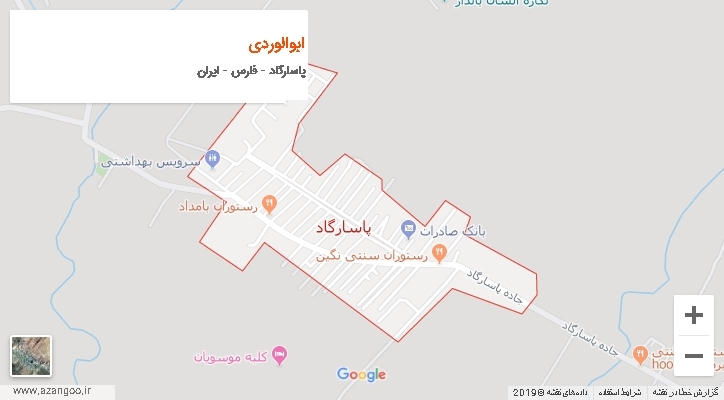 دهستان ابوالوردی بر روی نقشه