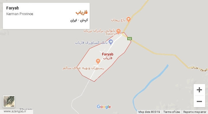 شهرستان فاریاب بر روی نقشه