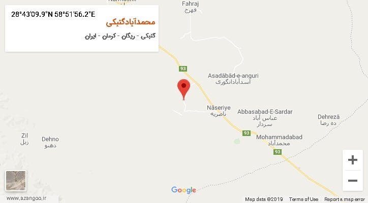 روستای محمدآبادگنبکی بر روی نقشه