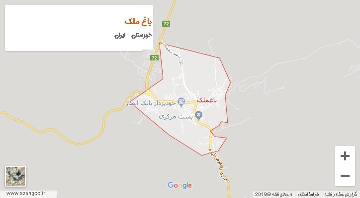 شهرستان باغ ملک بر روی نقشه