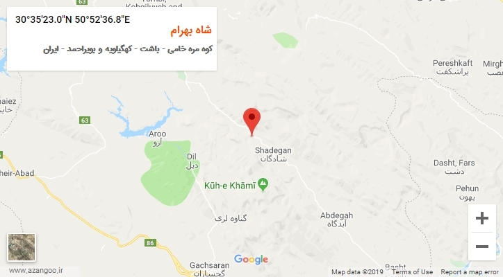 روستای شاه بهرام بر روی نقشه