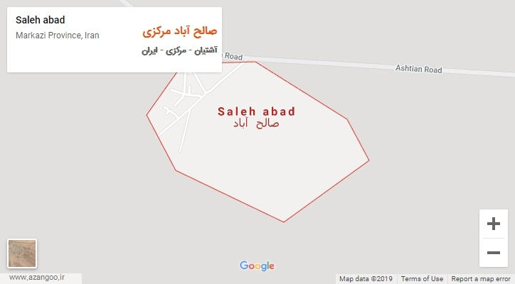 شهر صالح آباد مرکزی بر روی نقشه