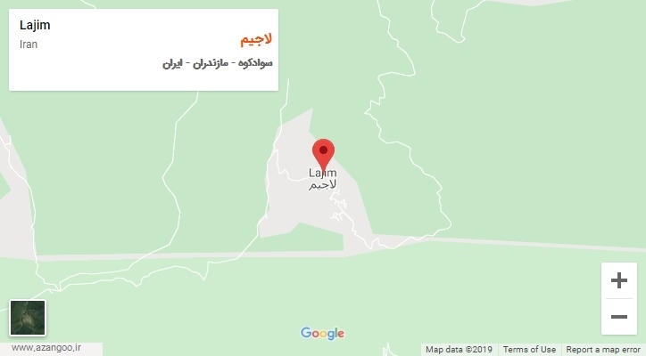 شهر لاجیم بر روی نقشه