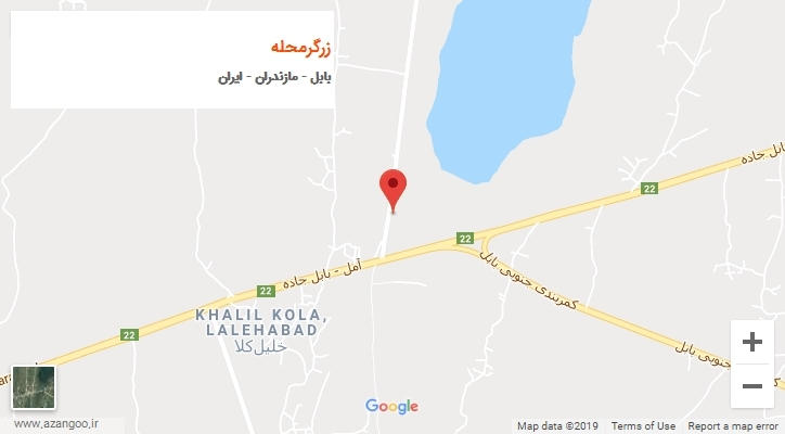شهر زرگرمحله بر روی نقشه