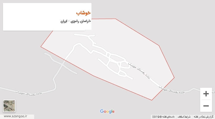 شهرستان خوشاب بر روی نقشه