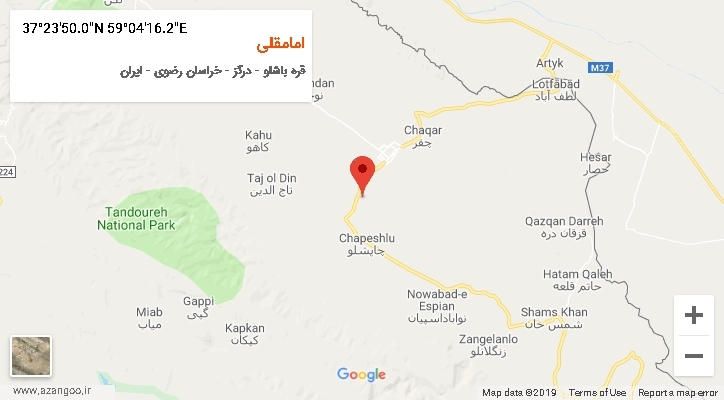 روستای امامقلی بر روی نقشه