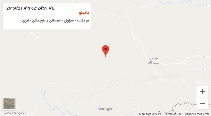 روستای بامبلو بر روی نقشه