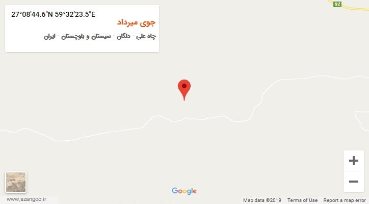 روستای جوی میرداد بر روی نقشه