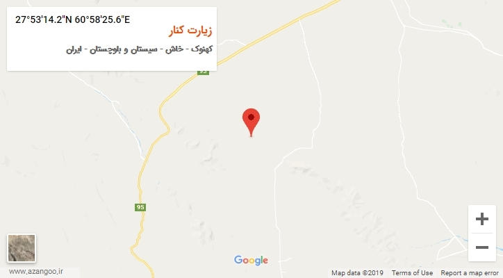 روستای زیارت کنار بر روی نقشه