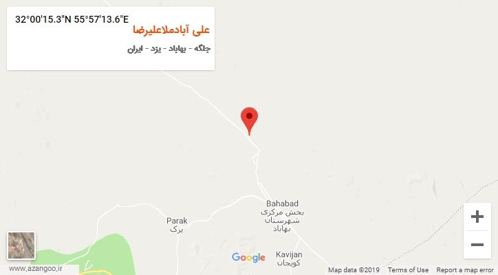 روستای علی آبادملاعلیرضا بر روی نقشه