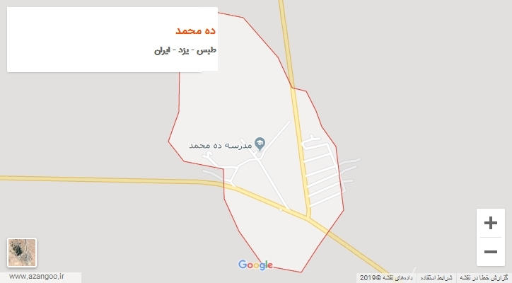 شهر ده محمد بر روی نقشه