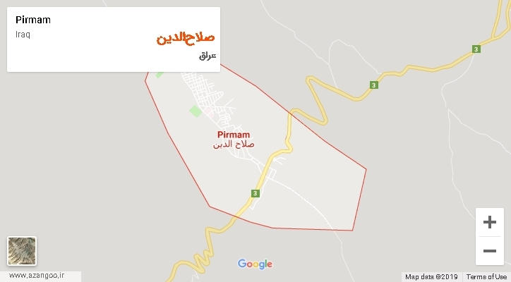 استان صلاح‌الدین بر روی نقشه
