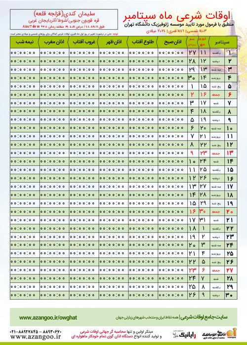 پیش نمایش فایل تصویری اوقات شرعی