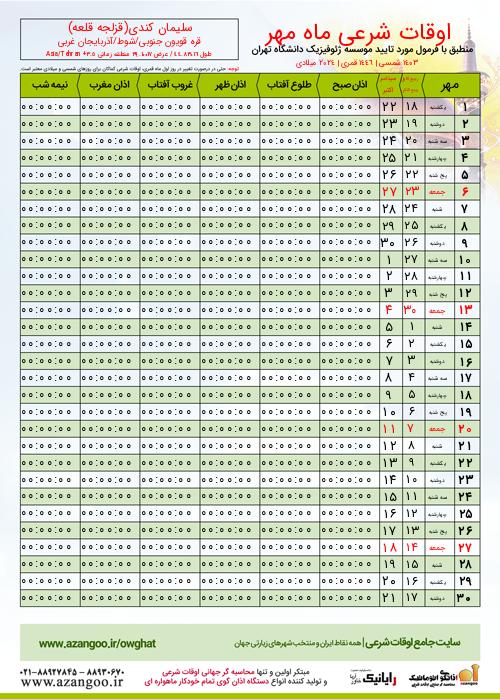 پیش نمایش فایل تصویری اوقات شرعی